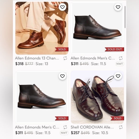 Allen Edmonds Chandler Weatherproof Chukka Boots Shoes Mens 10.5D Wide Tan Brown - Picture 14 of 15